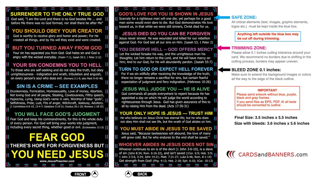 free gospel tract templates